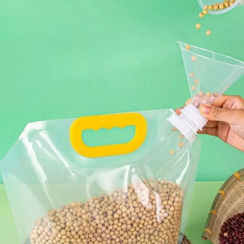 Kit 10 Bolsas de Almacenamiento Dispensador de Alimentos Polihousi