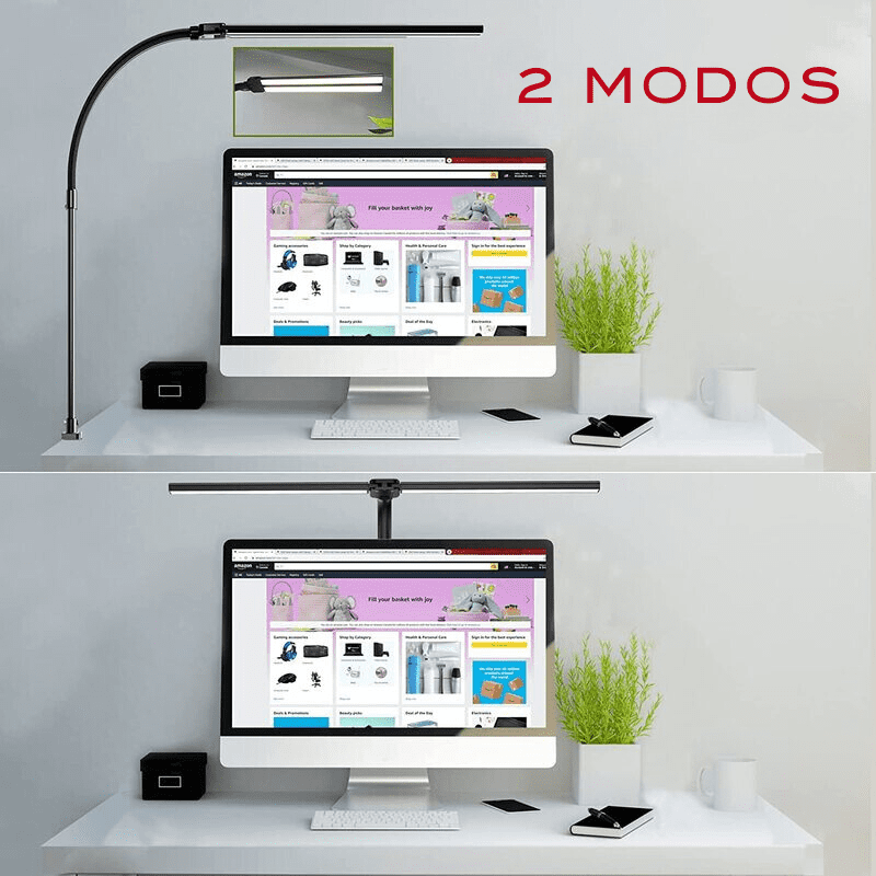 Lámpara de Mesa LED Oficina Flexible Aluminio Polihousi