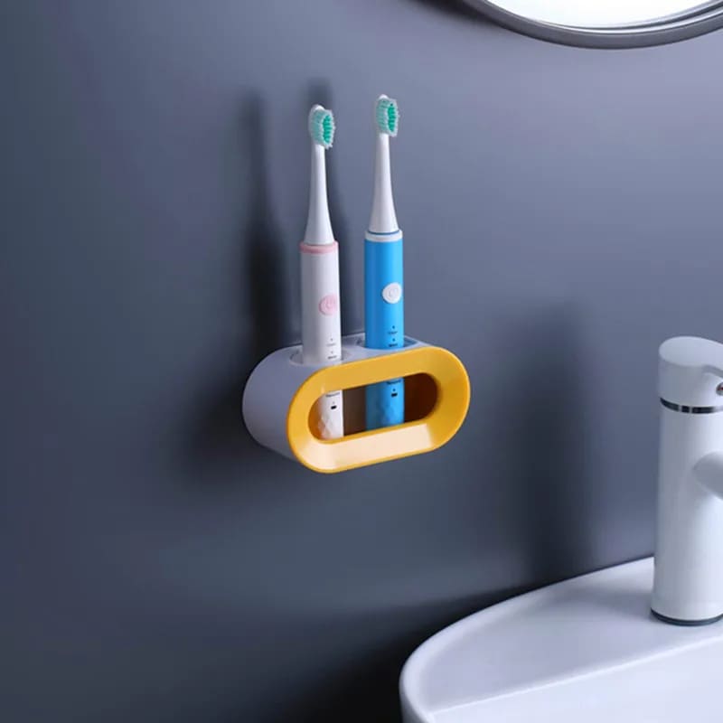 Porta Cepillo de Dientes y Pasta de Pared Organizador Polihousi