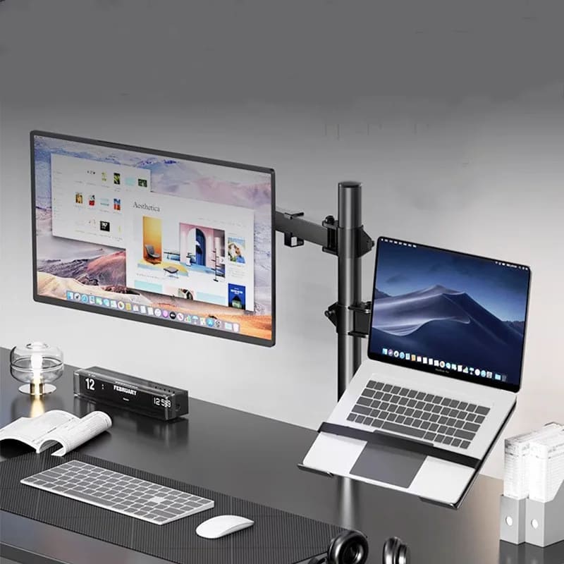 Soporte Monitor y Portátil Articulado para Mesa Polihousi